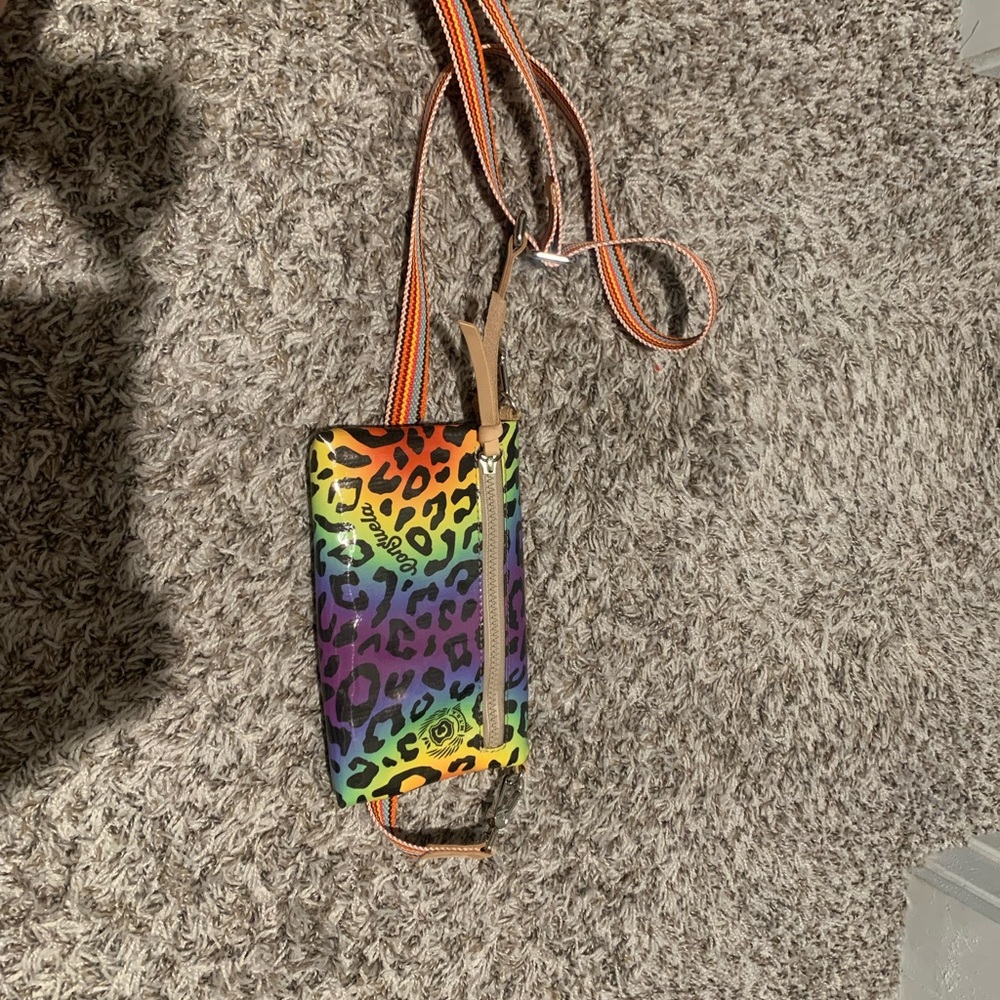 Consuela Multicolor Leopard Crossbody Bag